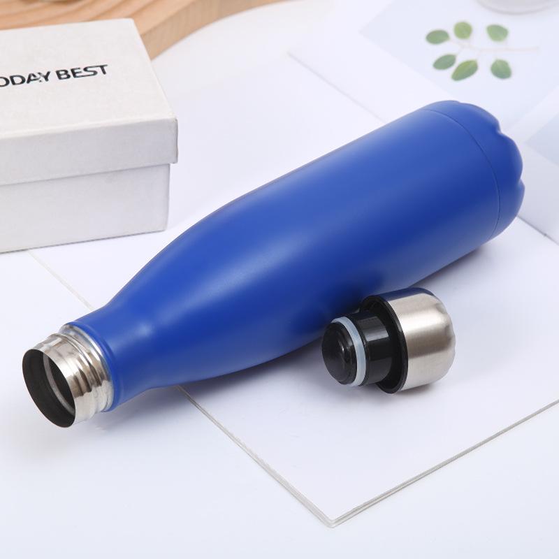 500ml Double Wall Stainles Steel Water Bottle Thermos Bottle Keep Hot and Cold Cola Cup Insulated Vacuum Flask Sport Individual
