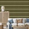 Autumn Plaid Wallpaper Yellow and Beige for Living Room and Bedroom 50x1000
