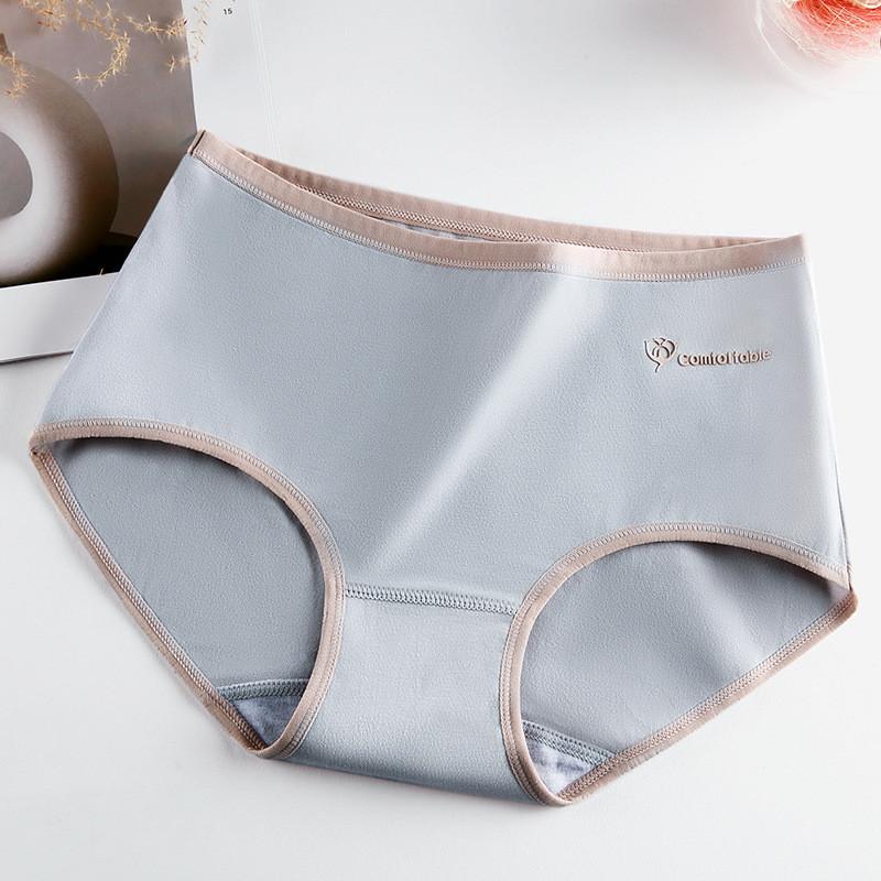 

Cotton Chic Mid Waist Womens Panties With Breathable Comfort And Fun Prints Perfect For Use Daily Gray,L