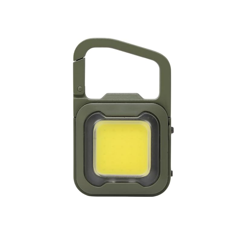 

Musashi rechargeable super flash light 6W khaki COB-WL008KH floodlight Crime prevention waterproof IP65 equivalent work light mini flashlight USB