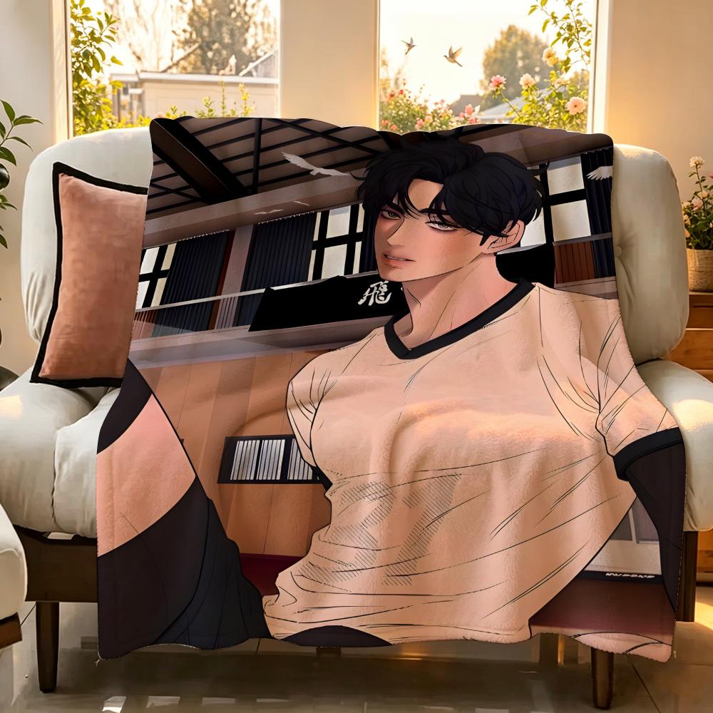 Manhwa T True B Beauty  Flannel  Blanket Suitable for Sofa Living Room Bedroom