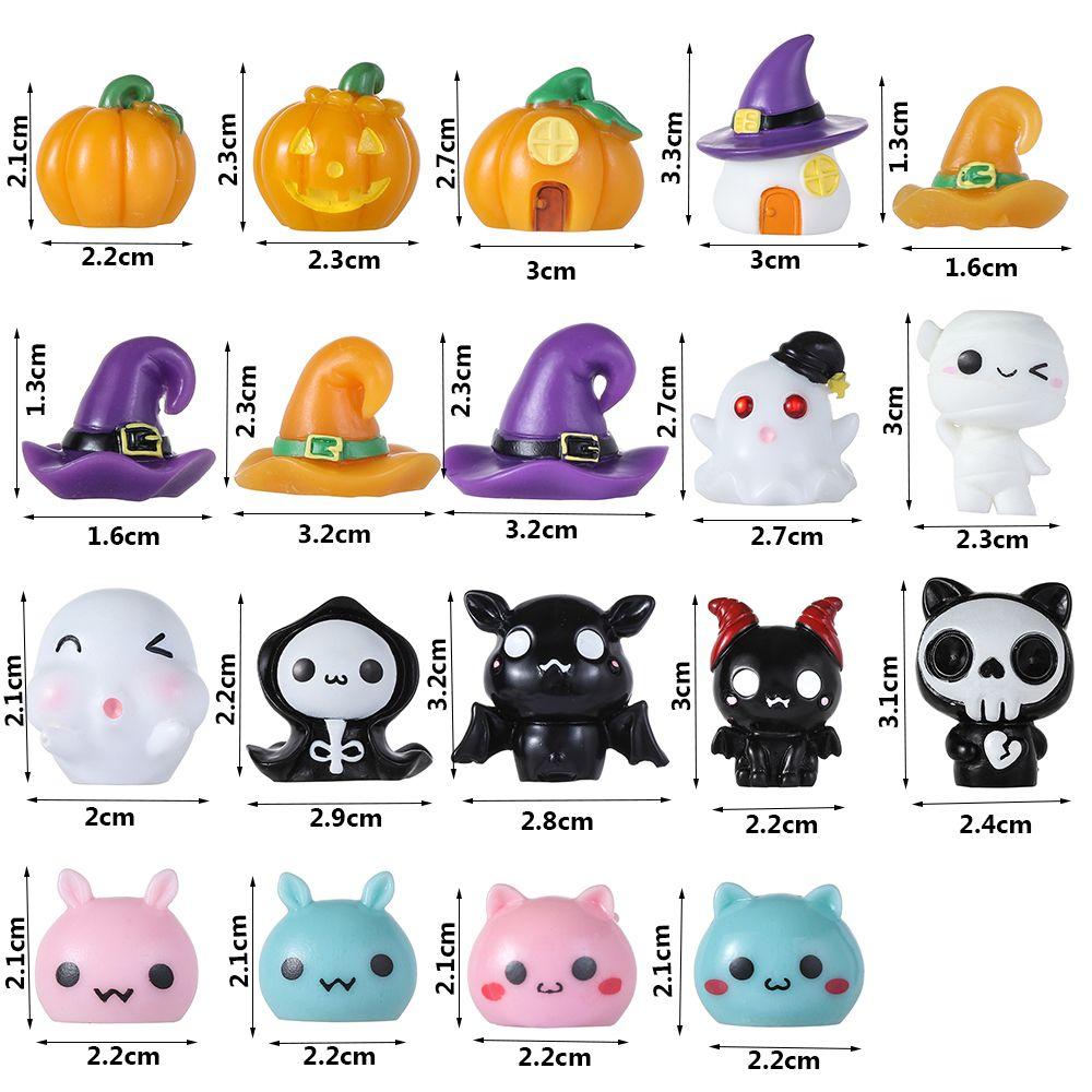 Mini Miniature Figurines Halloween Decor Resin Craft Halloween Ornaments Micro Landscape Ornaments