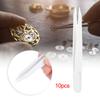 10Pcs/Set Insulation High Precision Plastic Tweezers Watch Repairing Clip Tool
