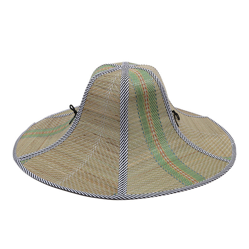 Men Fishing Sunshade Hats Women Foldable Straw Hat Rattan Anti-ultraviolet Fisherman's Cap Big Visors For Hiking Travel Camping