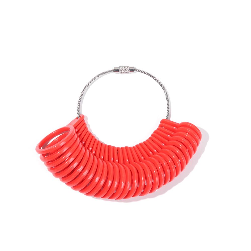 Plastic Generic US/UK Jewelry Size Ring Finger Sizer Gauge Tool Jewelry Measurement Loop Jeweler