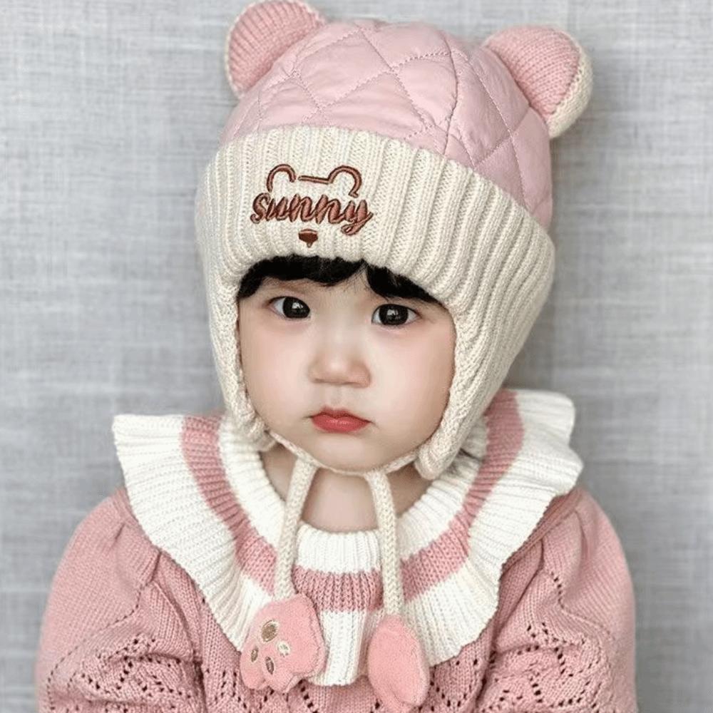 Plush Toddler Hat Wind Resistant Baby Winter Cap Cute Infant Warm Hat  Winter Outdoor