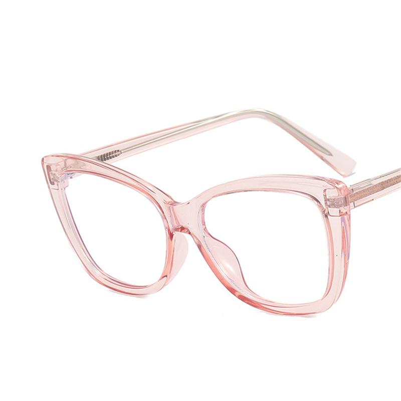 Cat Eye Blue Light Blocking Glasses Retro Square Frame for Women Men Computer Eyewear Fashion Optical Glass