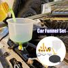 15pcs/Set Plastic Filling Funnel Spout, Fit Universal Vehicles, Spill Proof Coolant Filling Kit