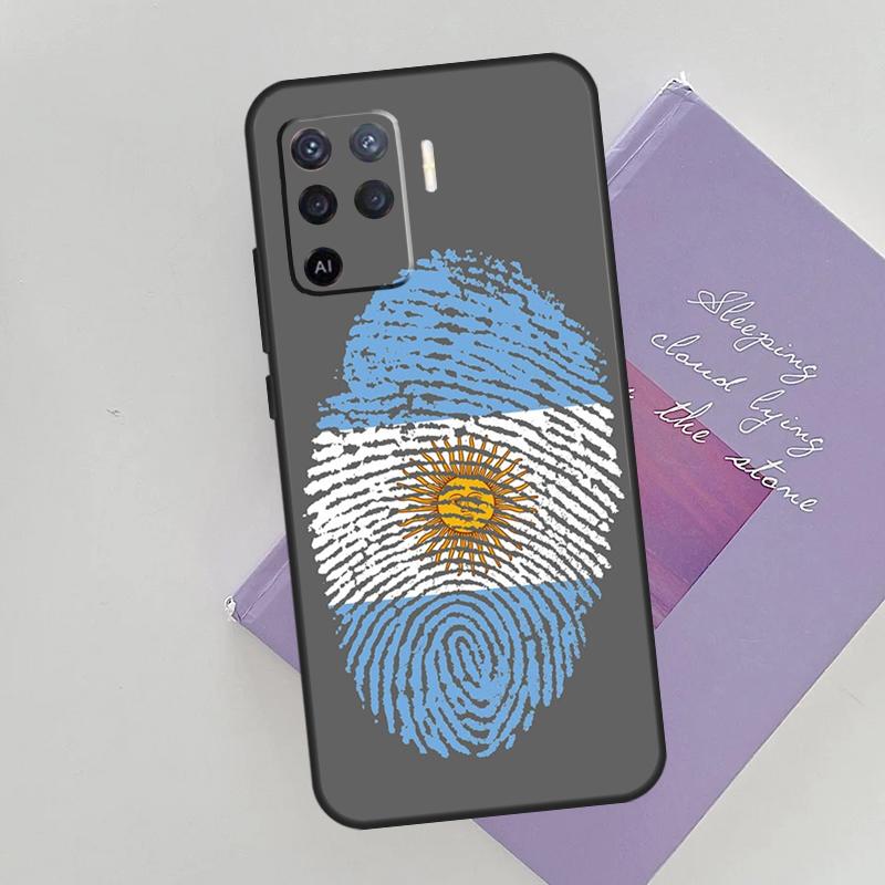 

Argentina Flag Phone Case For Oppo A54 A74 A94 A15 A16 A17 A52 A72 A76 A96 A57 A58 A78 A98 A53S Cover Case OPPO A76