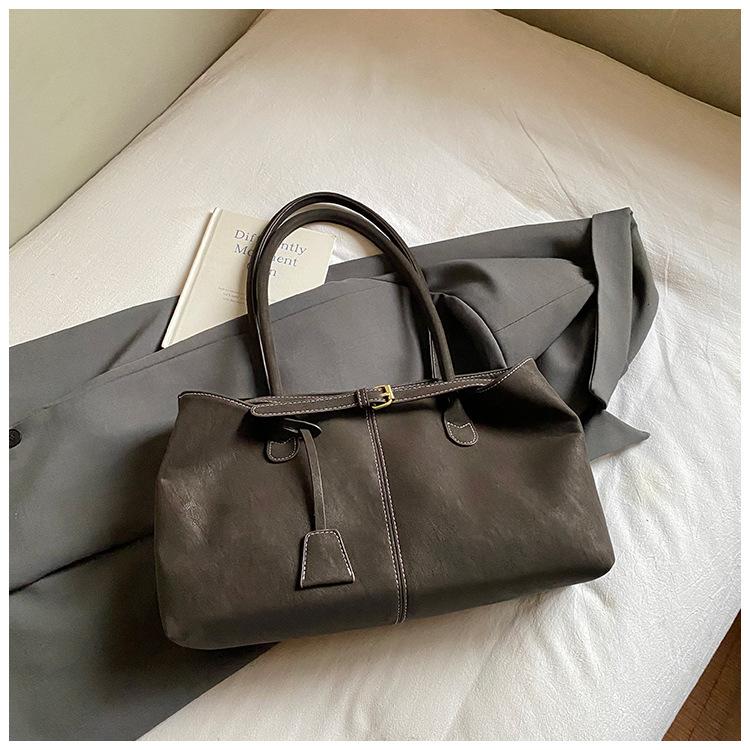 Niche Simple Soft Surface Tote Bag Women's New Temperament Commuter Shoulder Bag Large Capacity Underarm Bag