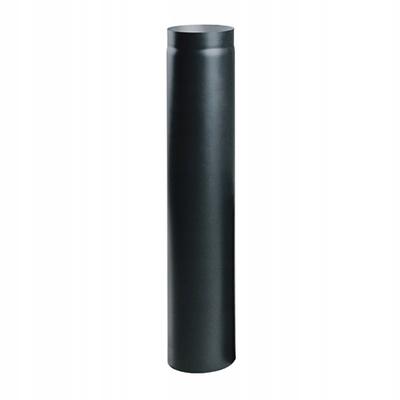 Svart stålskorstensrör 120 mm 100 cm