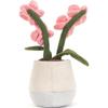 JELLYCAT Fun Plant Series Pink Orchid Cute Doll Plush Doll 25cm High