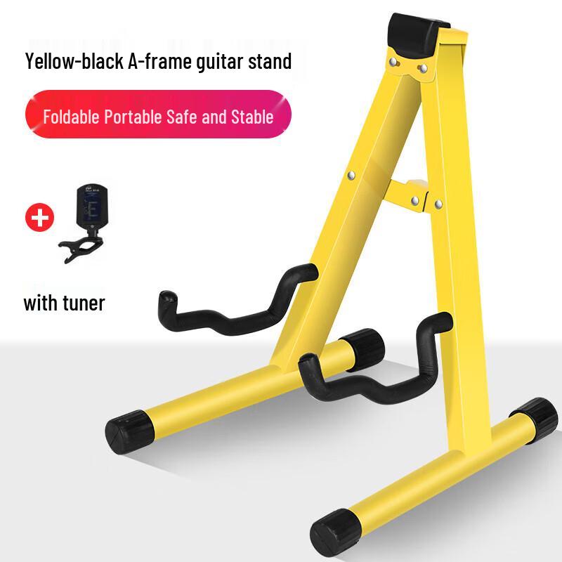 Universal A-Frame Guitar Stand with Tuner