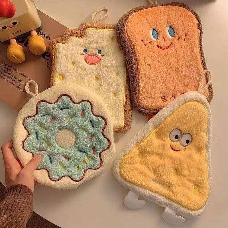 Cartoon Quick-Dry Absorbent Hand Towel for Kids - Bathroom & Kitchen Use Default