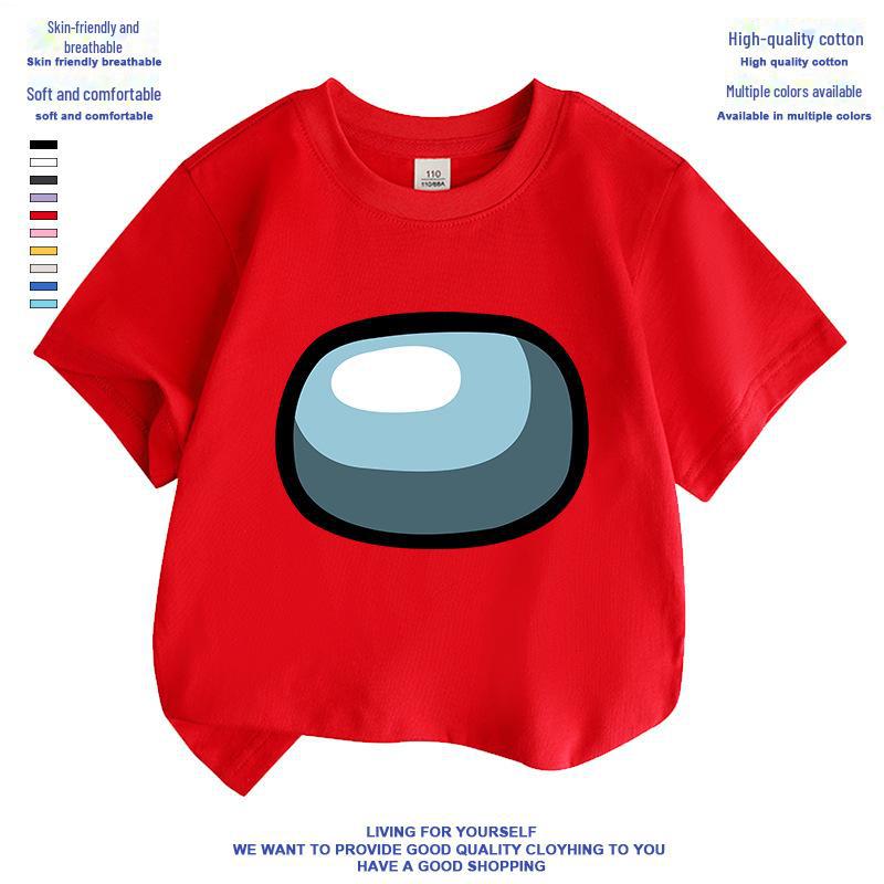 

Детские летние футболки с короткими рукавами «Космический оборотень среди нас» Size 120