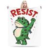 Resist Frog Portland Protest Blankets Flannel Summer  Portable Lightweight Throw Blanket for Bed Bedroom Rug Piece