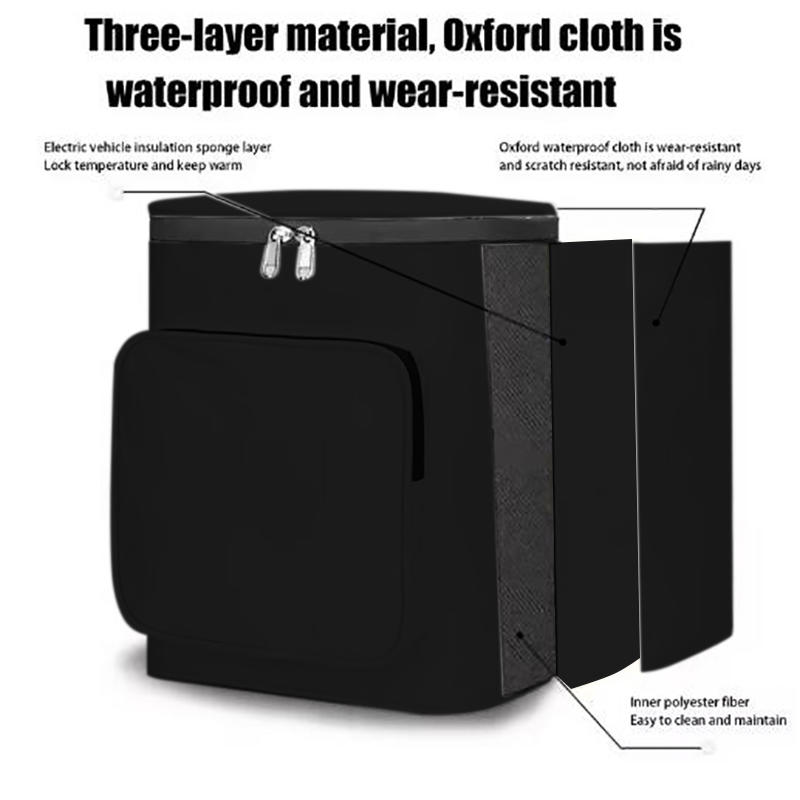 Waterproof Motorcycle Storage Bag Large Capacity Front Rear Mount Pannier Bag with Shockproof for E-Bike Scooter