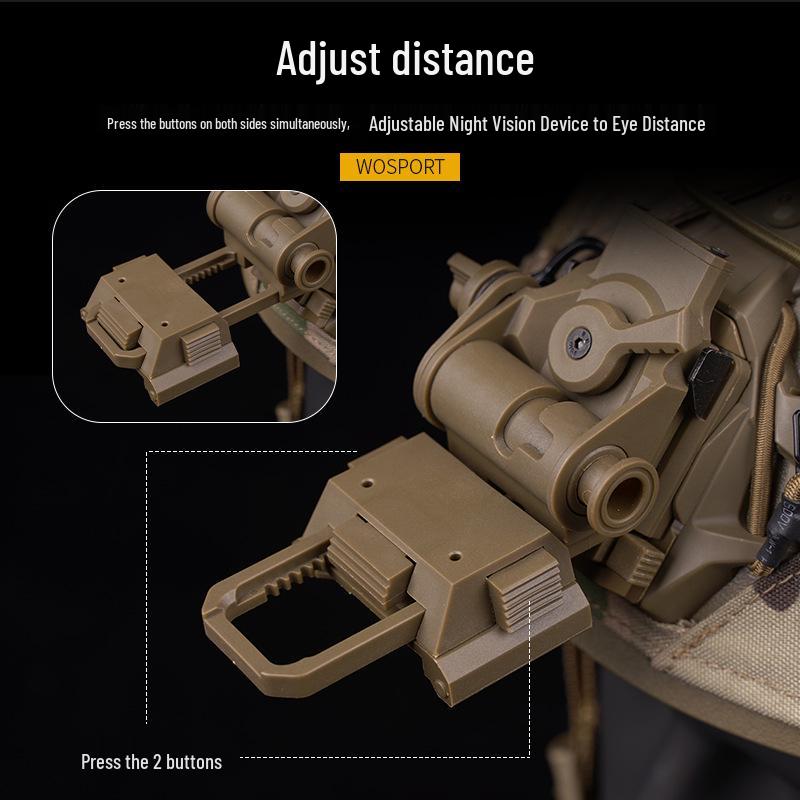 L4G24 Night Vision Goggle Mount for PVS15/PVS18/GPNVG18 - Flip-up Tactical Helmet Accessory