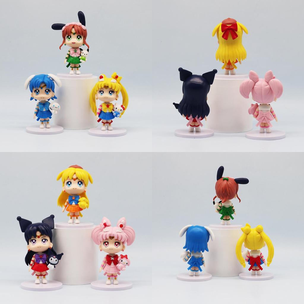 Pvc Sailor Moon Action Figures Set With Standing Poses For Collectors And Kids