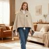 Heated Shawl Wraps For Women Comfortable Soft 3-Level Safe Heating Blanket Women Wearable Heated Blanket For Couch Bed Sofa Home