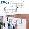 Bathroom Door Hooks Clothes Hanger Over Door Silver