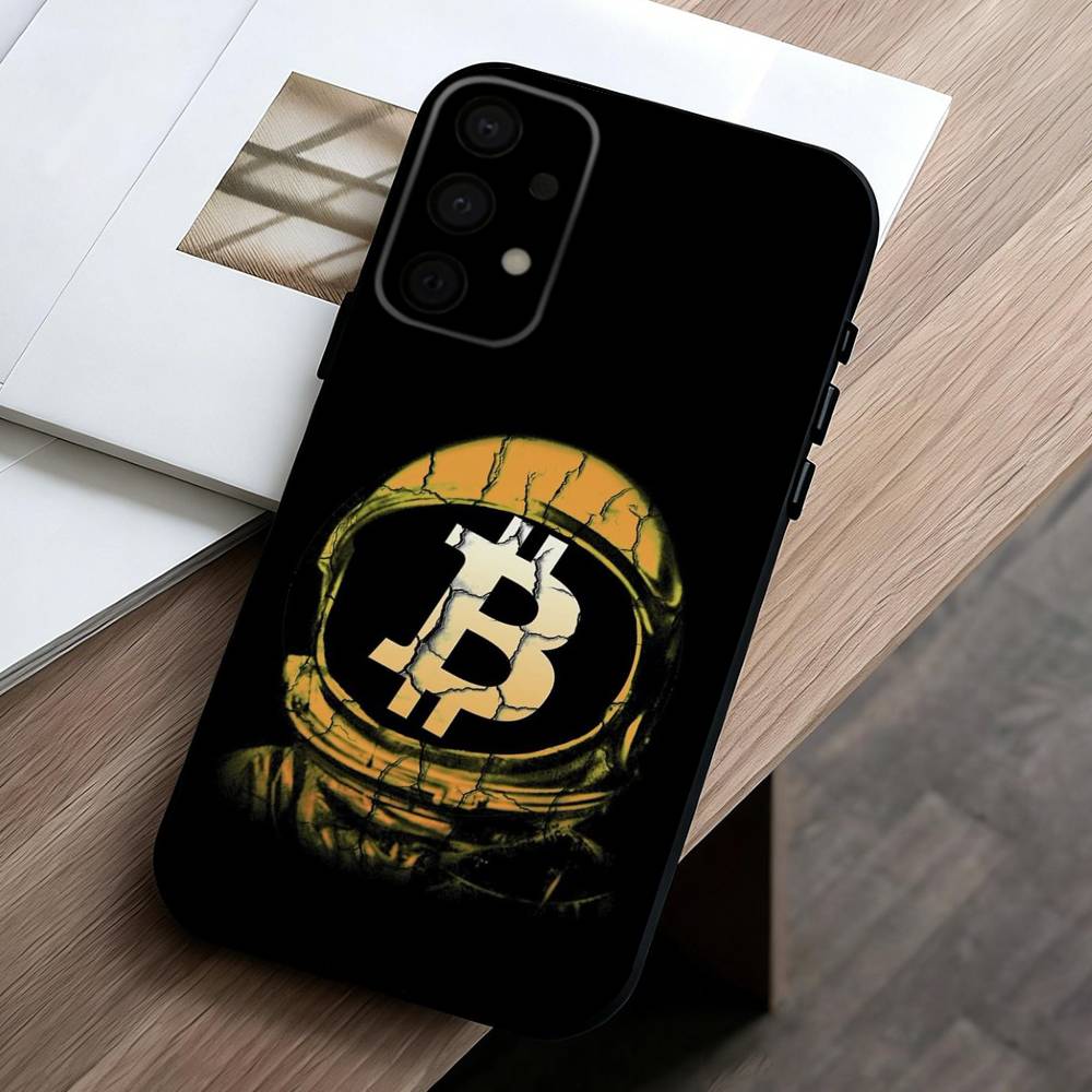 Cool Art Bitcoin Digital  Phone Case For Samsung Galaxy A73,A72,A71,A70,A53,A52,A51,Others Soft Black Cover