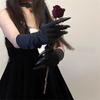 1 Pair Horror Black Devil's Ghost Claws Gloves Halloween Cosplay Costume Makeup Scary Claw Long Nail Gloves