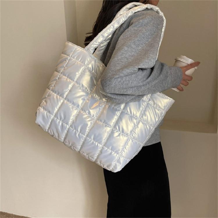 Puffer Bag for Women Functional and Fashionable Shoulder Bag Shopping Handbag