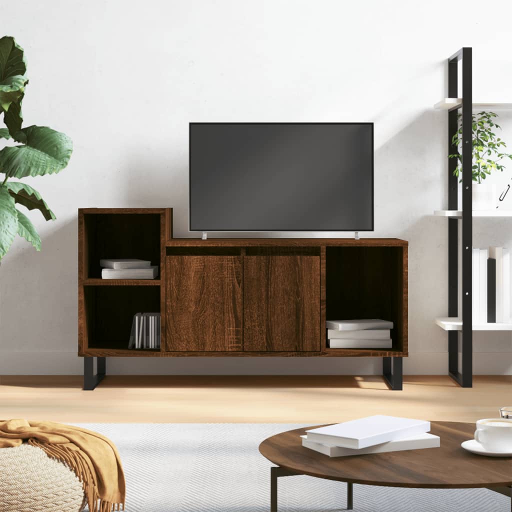 TV Cabinet Brown Oak Look 100 x 35 x 55 cm Engineered Wood