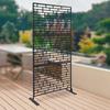 Outdoor Privacy Screen, Black Windproof Fence Panel for Patio Garden, Decorative Room Divider, Mesh Shade Panel, 90x40x190cm