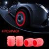 4Pcs Car Tire Valve Universal Accessories Glowing In Dark Fluorescent Caps Cover