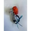 Motorcycle Turn Signal Indicator Light for GN125 125cc Amber Blinker Lamp with Chrome Housing