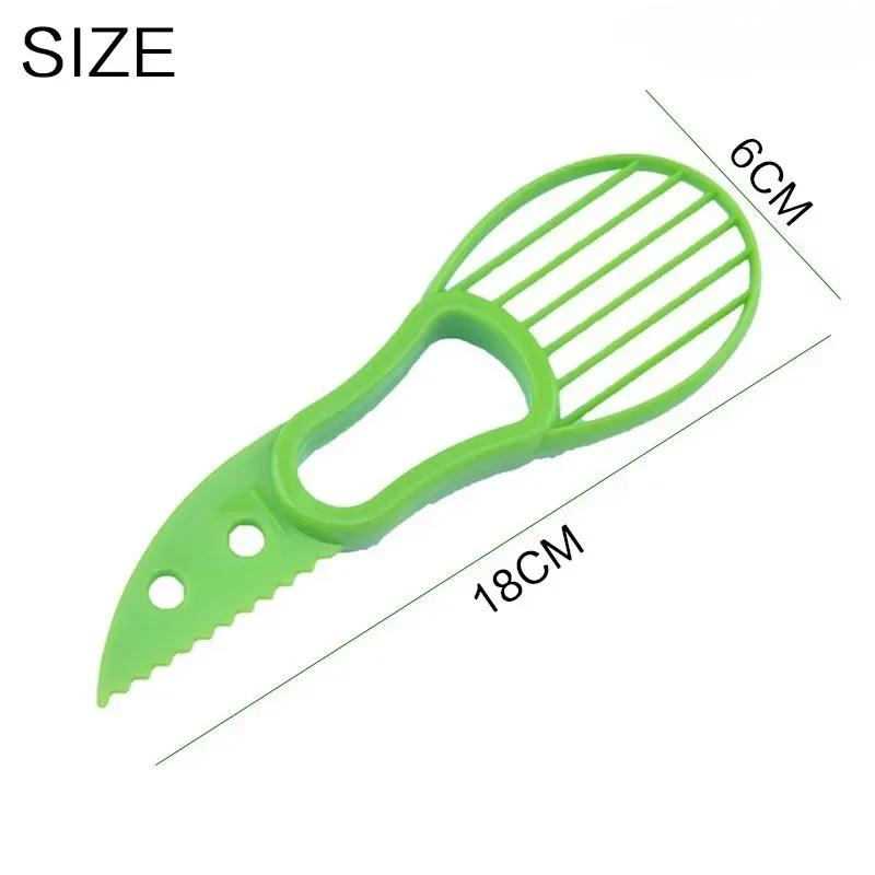 Multifunctional Avocado Cutter Corer Butter Fruit Slir Peeler Pulp Separator Plastic Knife Kitchen Tools Gadgets Acssories