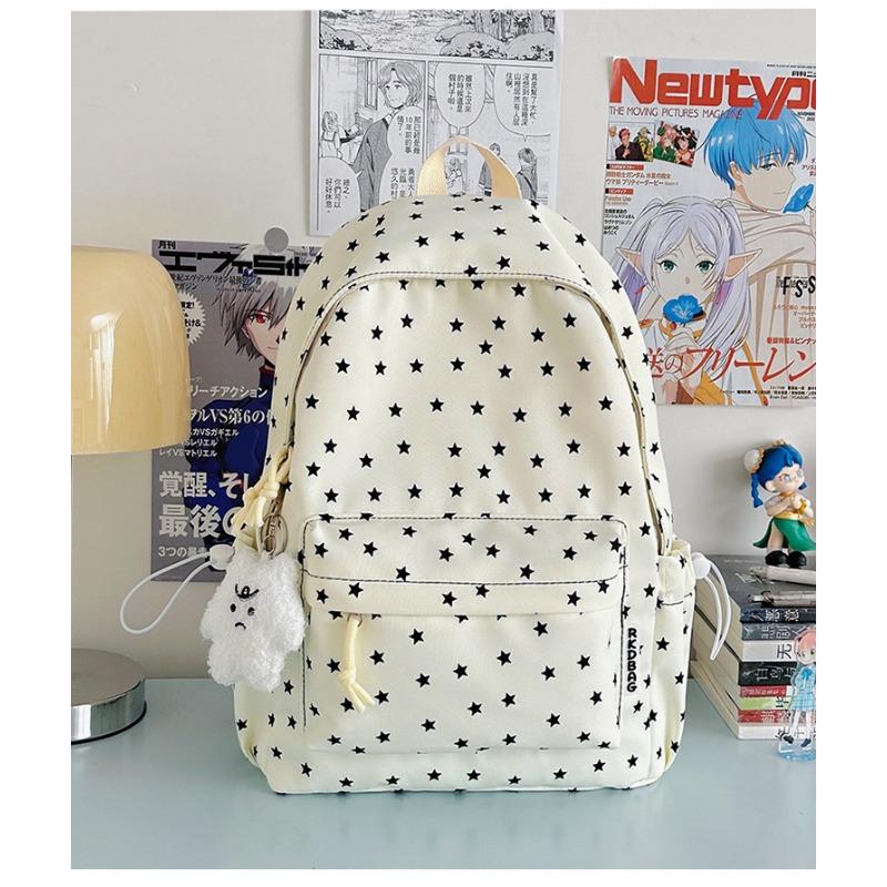 The new schoolbag is high-value, fresh and sweet, and the star backpack is lightweight and large-capacity backpack for junior high school students.