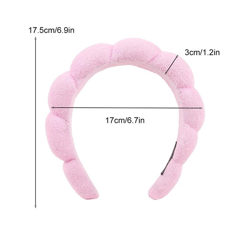 Einfache Haarreifen-Kopfbedeckung, Haar-Accessoires zum Waschen des Gesichts, Stirnbänder, bunte Stoff-Haarbänder, Spa-Stirnband, Make-up-Stirnband