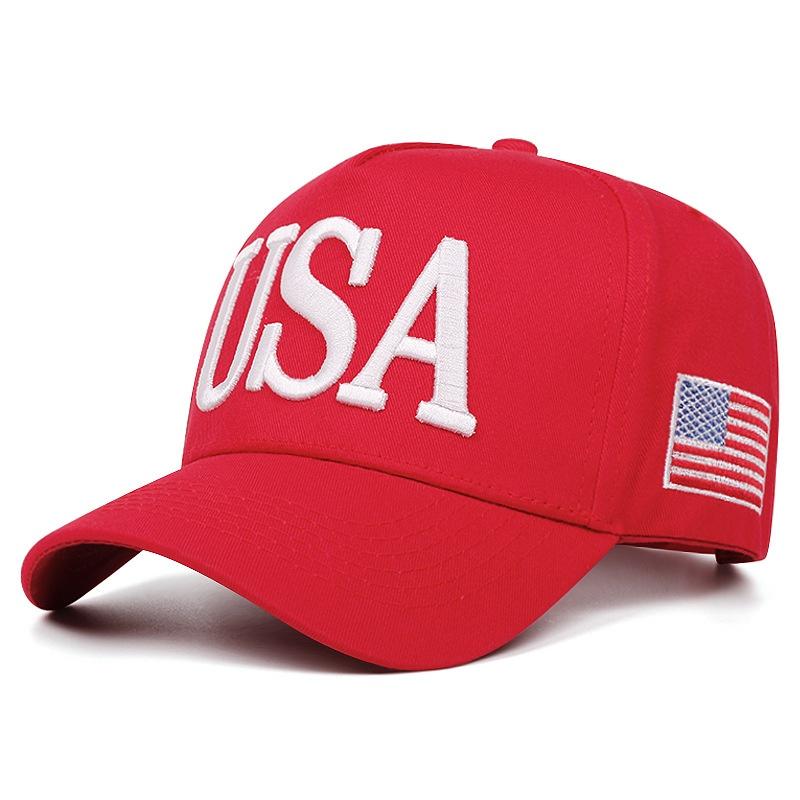 USA Embroidered American Flag Baseball Caps for Men Women Snap Back Hat U.S. 250th Embroidery Washed Adjustable Patriotic