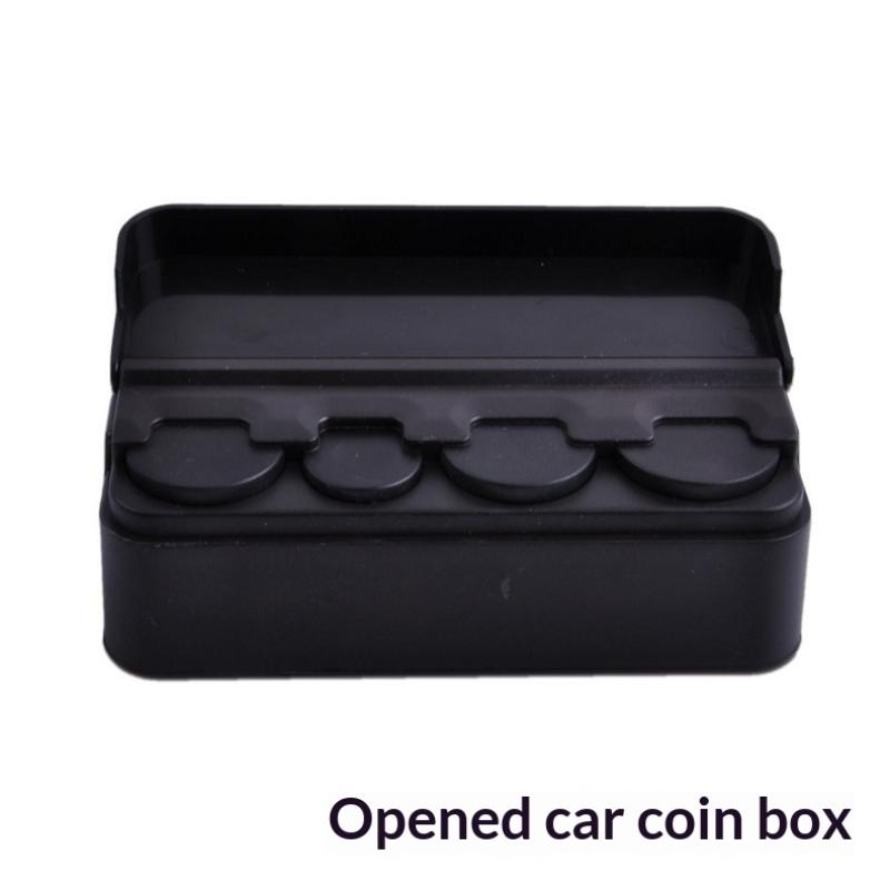 

M-1Pcs Home Dual Purpose Change Box Car Coin Small Storage Coins Purse Euro Dispenser Holder Case Wallet Holders Money Boxes