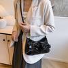 New Fashion Trend Ballet Bow Pleated Design Underarm Bag High-end Texture Versatile Shoulder Messenger Bag