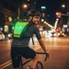 LED Turn Signal Bike Pack USB Rechargeable Reflective Vest Backpack with Direction Indicator Safety