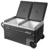 VEVOR Car Refrigerator, 12 Volt Car Refrigerator Fridge, 115 L Dual Zone Portable Freezer with Wheels and Handle, -4 degrees F-68 degrees F