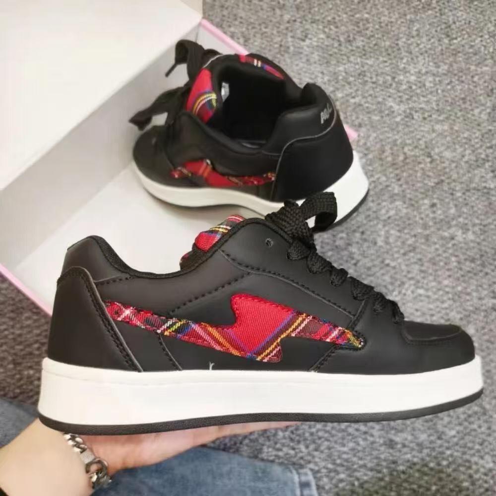 

2025 Original Black Chubby Bread Retro Sports Leisure Guochao Couple Versatile Board Shoes Unisex Ultra Light 35