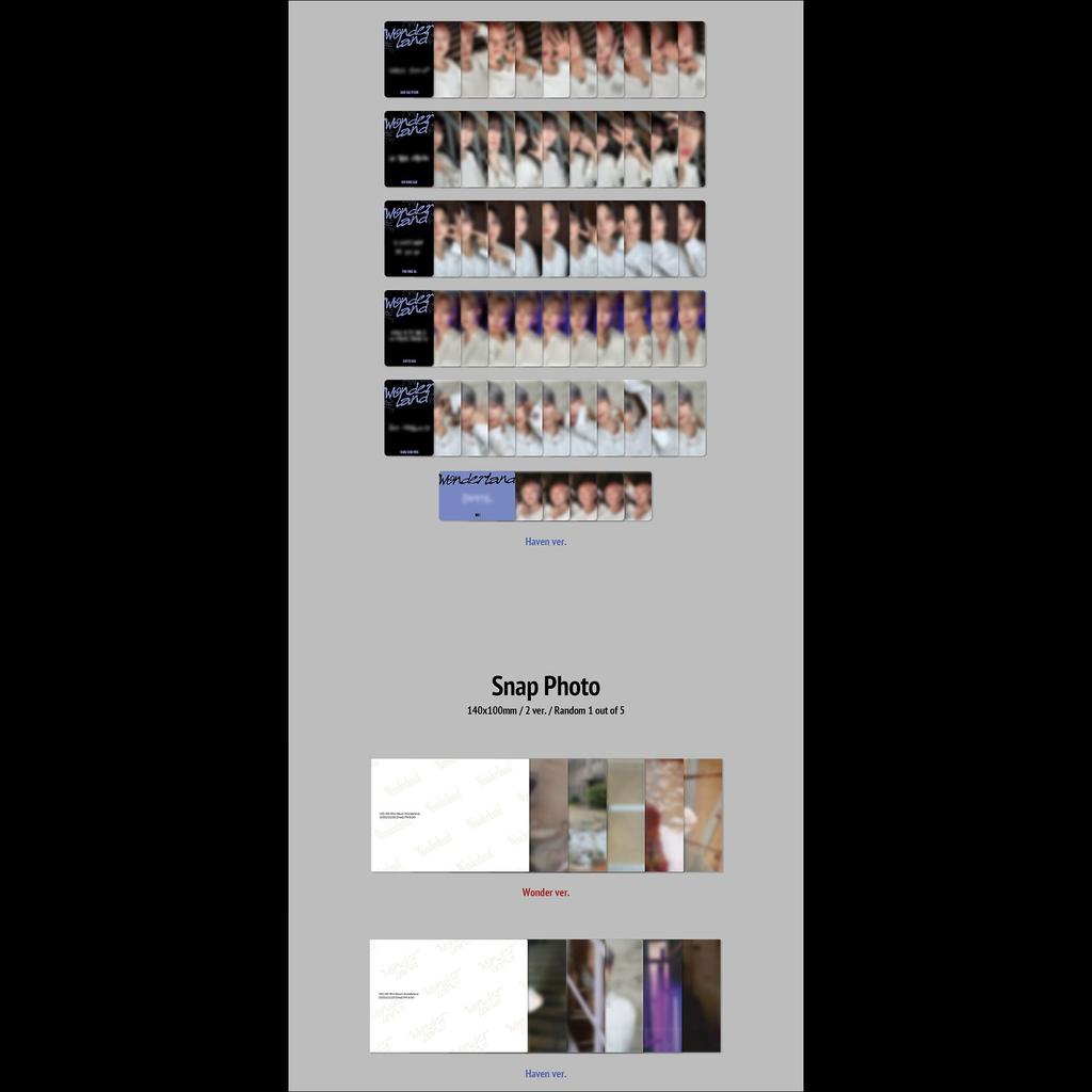 WEi [Wonderland] 8th Mini Album (Wonder Ver. / Haven Ver.) + Free Gift