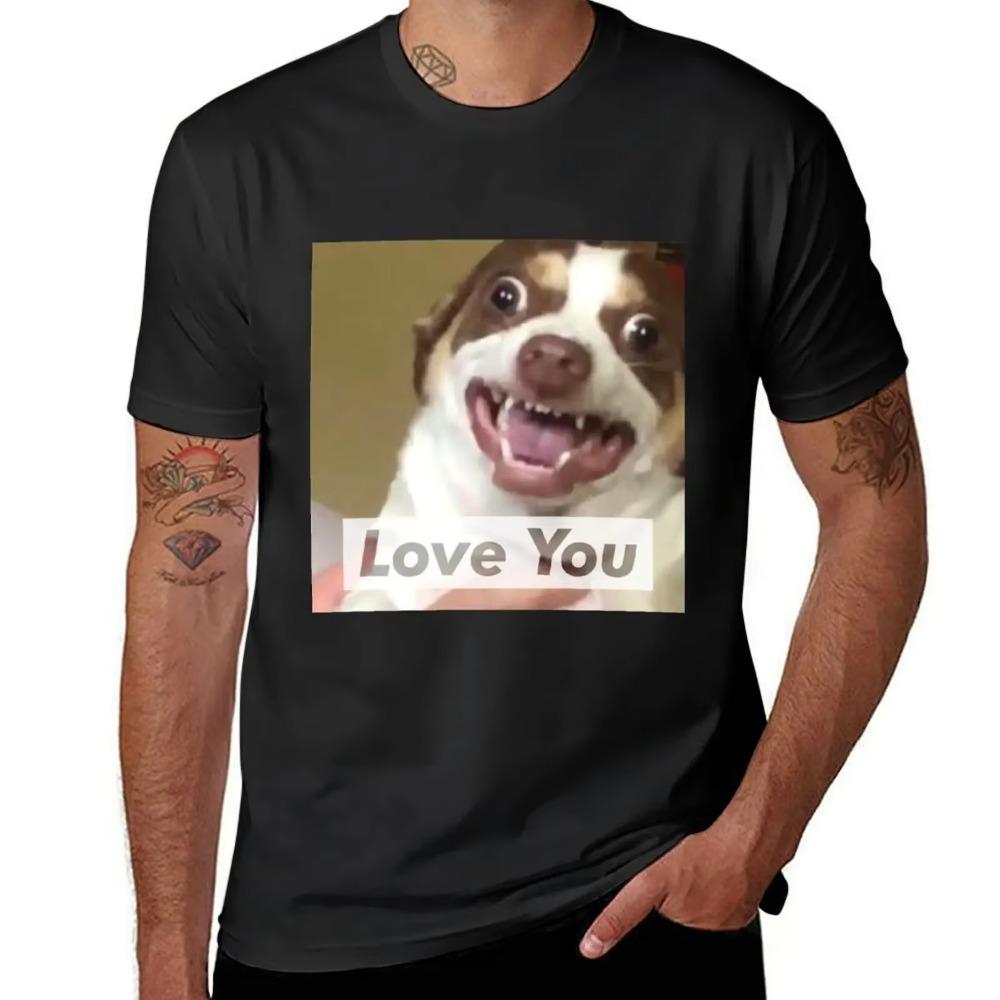 Mr Bubbs Loves You! T-Shirt Graphics Blouse  Design Your Own Quick Drying Oversized T Shirts for Men