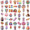 50Pcs Cute Colorful Candy Cartoon Stickers Scrapbooking Notebook Water Bottle Laptop Luggage Skateboard Car Sticker Toy Gift