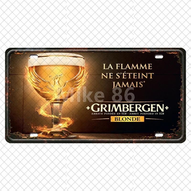 [ Mike86 ] Orval  Duvel Belgian Beer  Wine Painting Tin Poster Metal Sign Decoration DC-21 15*30 CM Home Decor