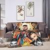 Soft Warm Blanket Travel Office Maluma Rapper Throw Blanket  Flannel Bedspread For Couch Chair Print Sofa Bed Cover