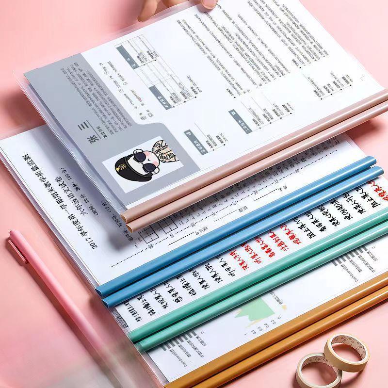 10 stk. Skyvefelt Gjennomsiktige Rapportomslag, A4 Gjennomsiktige CV Presentasjonsmapper Organiseringsperm