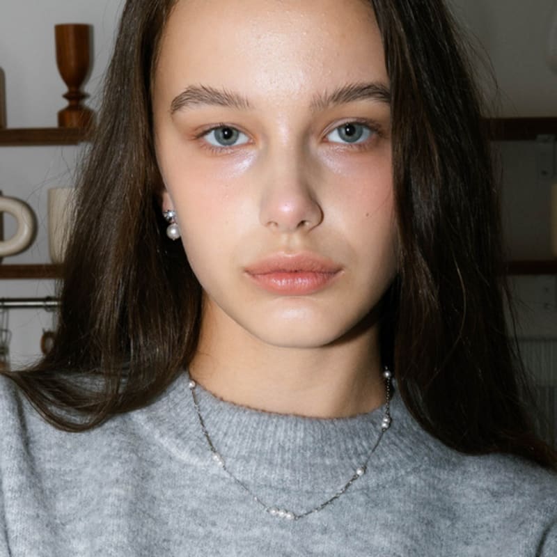 pearlymore daily pearl layered necklace (2 colors)