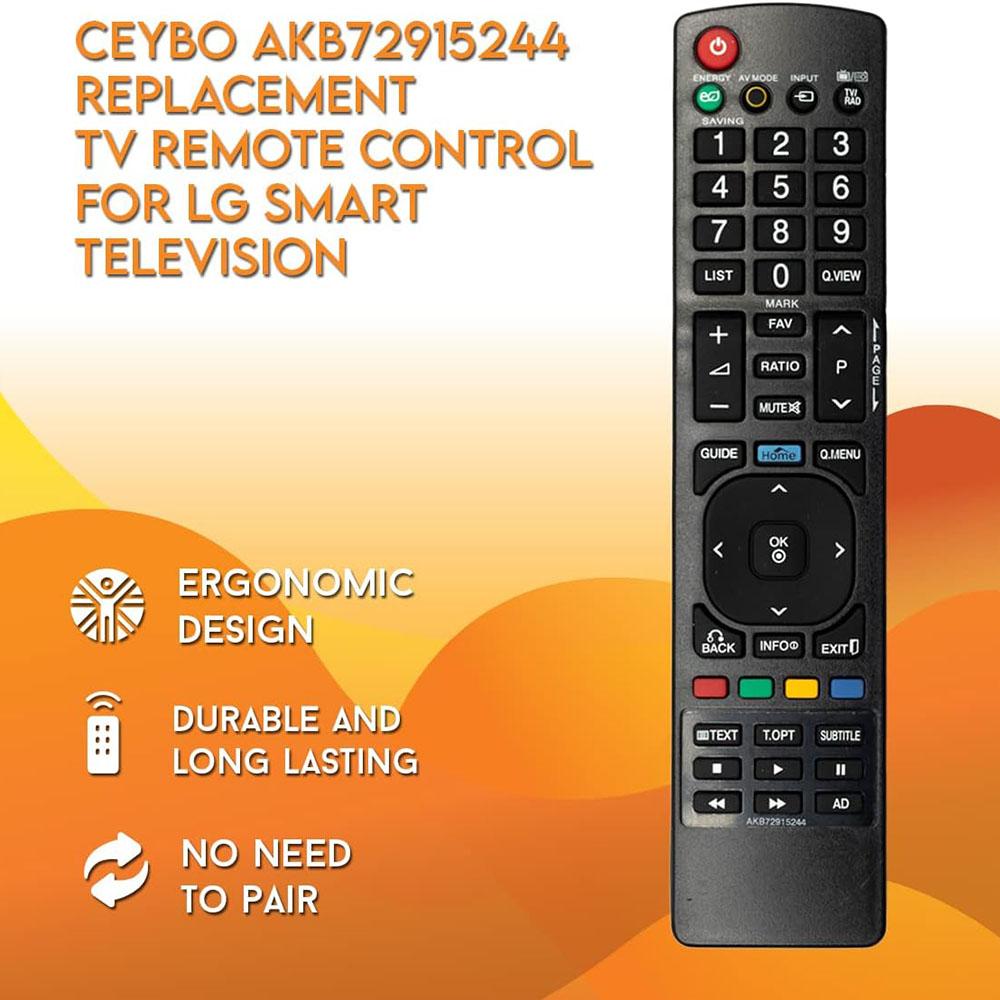 

AKB72915244 For LG TV Remote Control Replacement 1-10m Range Wireless Controller A