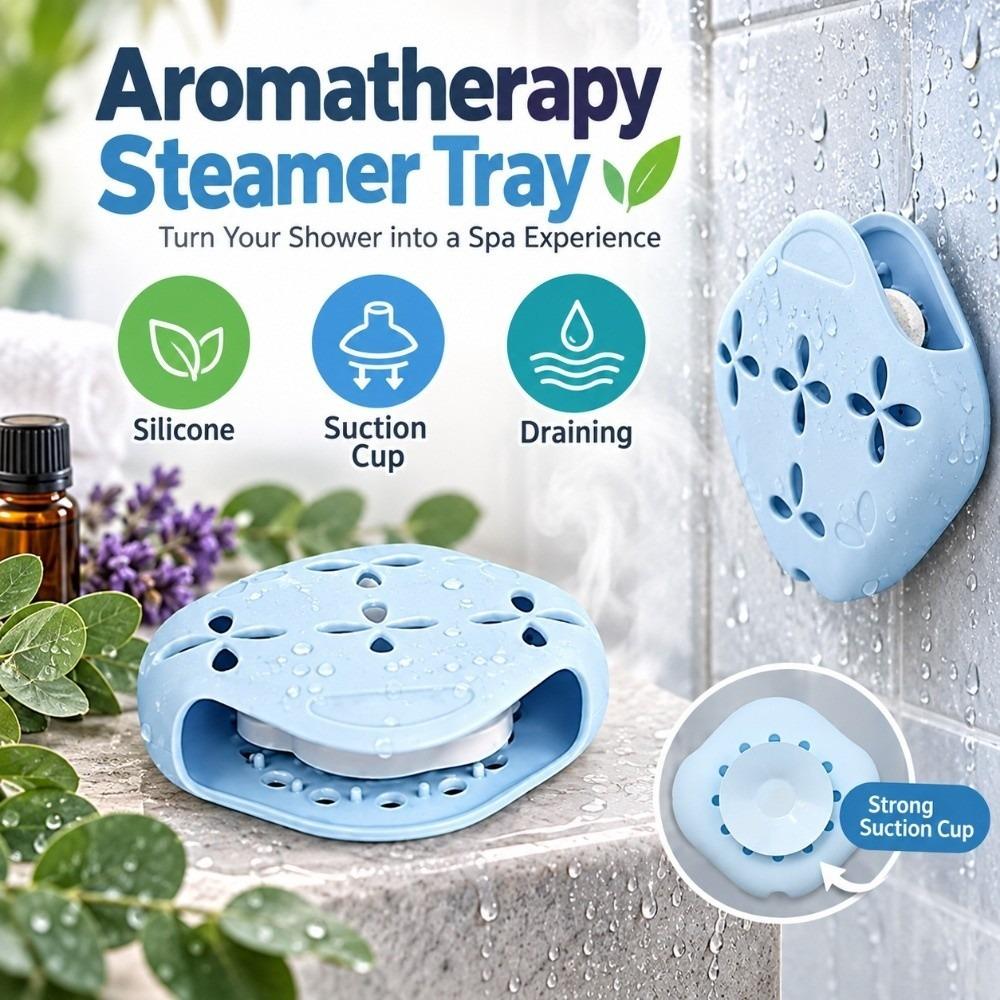 Suction Cup Aromatherapy Steamer Tray Draining Aromatherapy Storage Box Living Room